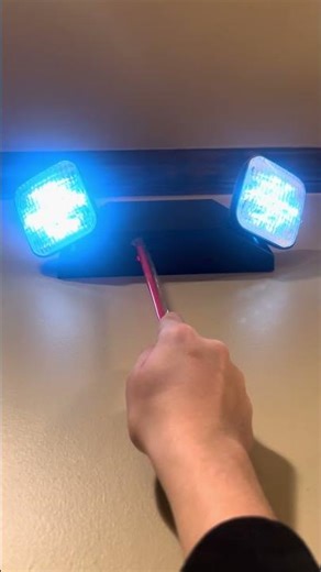 Testing a black housing LED generic emergency light #shorts