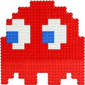 Strictly Briks Pac-Man & BANDAI NAMCO Entertainment Inc | Pac-Man Blinky Ghost - 158 Pieces 3D Briks 2D Build