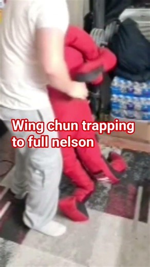 Wing chun trapping to full nelson #martialarts #jiujitsu #wingchun