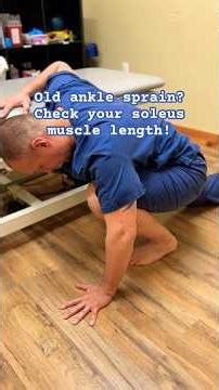 Old ankle sprain? Check your Soleus muscle length with the Knee over Toe stretch #anklemobility