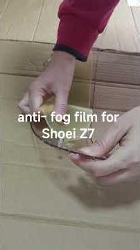 Pinlock installation for Shoei Z7