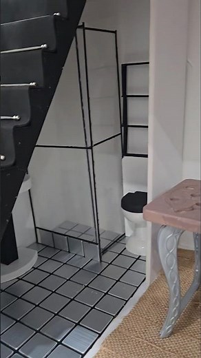 Tiny Bathroom DIY 🚿 Dollhouse Build from Simple Materials