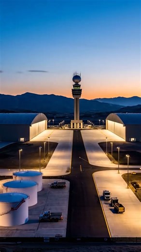 TITLE:Building a U.S. Air Force Base in 8 Seconds | Military Timelapse #history #militaryaviation