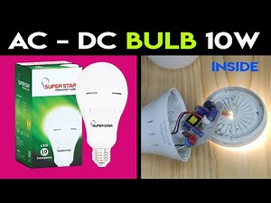 Superstar 10W Emergency LED Bulb (Smart lux- Patch) Rechargeable with 2 Years Warranty || See Inside