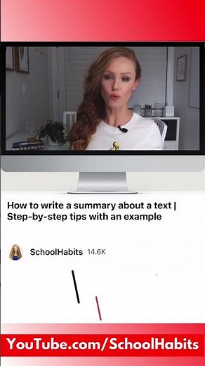 How to summarize text! New video #studytips