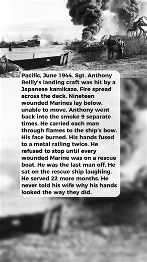 A Marine Saved 19 Wounded From a Burning LST #short #history #ww2