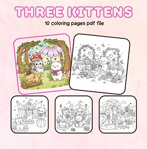 Cat Drawings for Coloring, Cat Drawings for Children, Coloring Pages to Print, Funny Kitten to Color, Cute Kitten to Color, Drawing Sheet. - Etsy