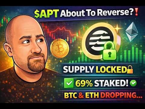 Aptos ($APT) About To Reverse? 🚨 Supply Shock + 69% Staked (Before The Move)