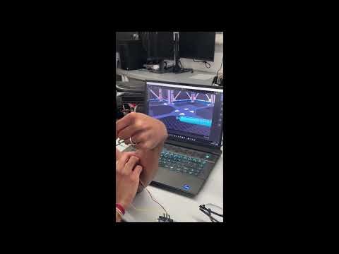 sEMG Controlled Virtual Reality Environment - Movement Demo (Apr. 2025)