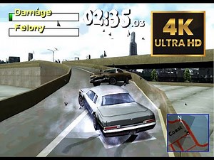 Driver 2 4k 60 FPS Remastered Gameplay Duckstation + Reshade | PS1 Emulator Best Graphics