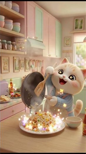 Mochi The lazy Cat : Mochi’s First Recipe Attempt