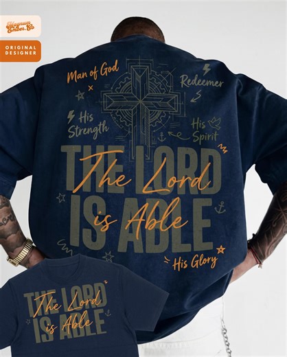 Men's Faith Design, the Lord is Able, Trending PNG Sublimation Streetwear DUO, Father Man of God Shirt DTF Design - Etsy