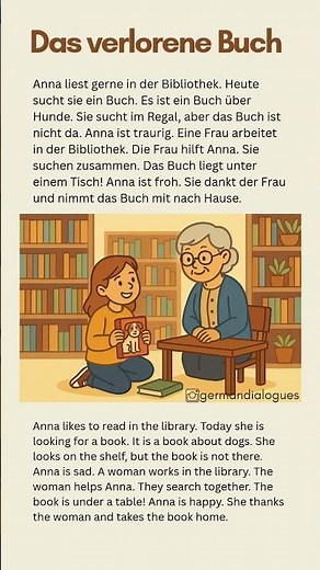 🇩🇪 German Listening Practice (A2) | Learn German with English Translation & Vocabulary