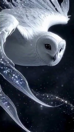 Owl Night Flight – Good Luck Sign 🦉 #shorts