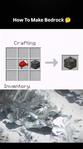 How To Make Bedrock 🤔 #minecraft #gaming #youtubeshorts #memes #minecraftviral #minecraftfunny