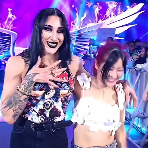 Asuka Hide In Audience And Attack On Rhea Ripley & Iyo Sky 🥶 #wwe #rhearipley #iyosky #kabukiwarrior