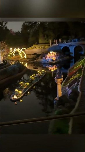 New Tangled Tower at Disneyland as seen from Casey Jr.
