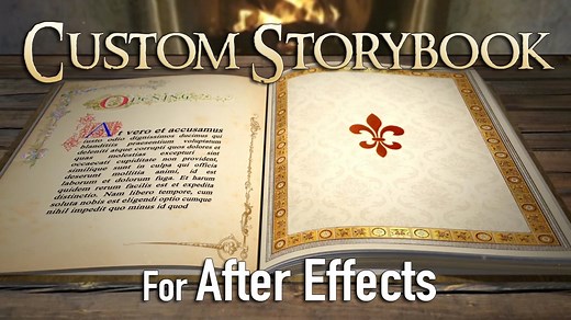 Custom 3D Fairy Tale Storybook (for After Effects)