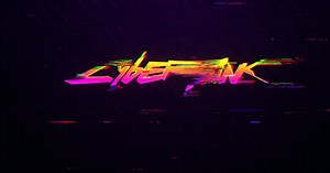 Digital Glitch Logo Reveal with Cyberpunk Neon Style