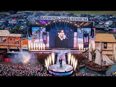 5 Minutes Ago! Jungkook Caught on Camera During Soundcheck in Tampa!