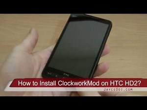 How to Install ClockworkMod Recovery on HTC HD2?