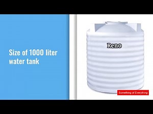 Find dimension of 1000 liter water tank | size of 1000 liter water tank