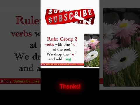 1 VERB + ING in 3 minutes!