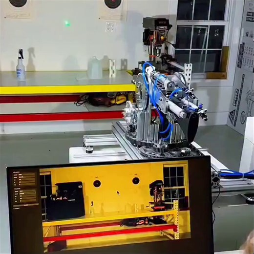 This is what modern robotics looks like, a computer mouse controlling a real robotic gun in real time.