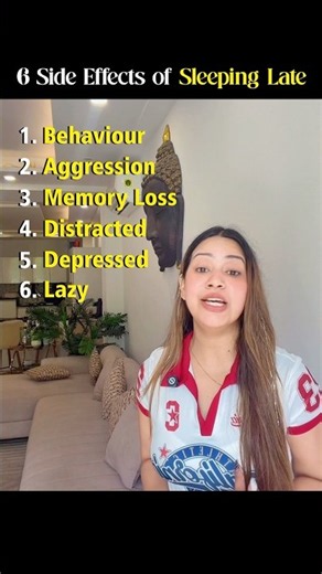 6 side effects of sleeping late / no sleep / without sleep you will face these problems