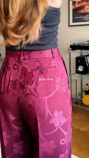 My hobby is to turn thrifted fabric into other stuff, what about you? #sew #sewing #thriftflip #sy #craft
