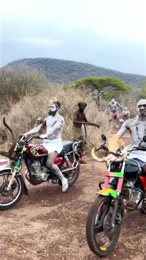 Tribal People See a Bike for the First Time and Get Super Excited!#shurtsvideo