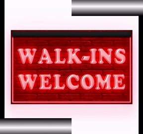 120017 Walk-Ins Welcome Barber Shop DVD Convenience Store Bar Pub Beauty Salon Display LED Light Neon Sign (21.5" X 12", Green)