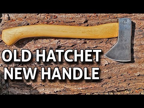 Old Hatchet New Handle - Norlund / Hudson Bay Axe Restoration With Custom Hickory Handle