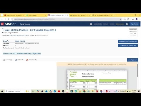 Excel 2021 In Practice - Ch 9 Guided Project 9-3 | Simnet 2024 & 365 Chapter 9-3