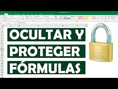 Como ocultar fórmulas y proteger celdas en Excel.