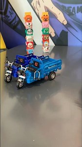 🚚 Amazing 3-Wheel Trucks & Tall Animal Stack Challenge 🐾 #Vehicles #Shorts