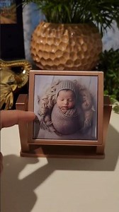 3D printed rotating cube frame #3d #3dprinting #photomagnets #giftideas #smallbusiness