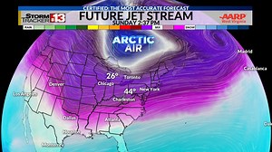 Jet stream wobble keeps Arctic air in the forecast next week