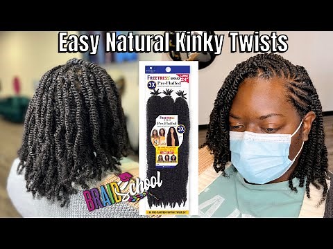 Easy Natural Kinky Twists FT. Shake N Go Poppin Twists | Braid School Ep. 87