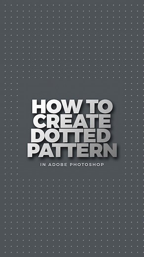 How to Create Dotted Pattern in Photoshop | Tutorial 2022