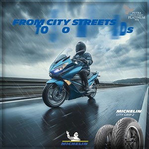 City traffic? Wet highways? The ride stays smooth no matter the surface. The MICHELIN City Grip 2 delivers confident control from dry urban corners to rain-soaked open roads—so wherever you're headed, grip is never a question. One tyre. Every condition. Every ride. https://bit.ly/MICHELIN_CityGrip2 #MICHELIN #CityGrip2 #MICHELINCityGrip2 #PrecisionInMotion | Michelin