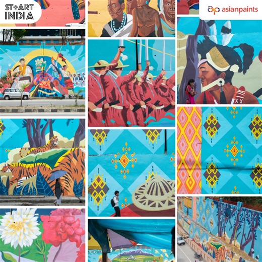 The stories of the mountains, the culture, the past and the people. The essence in Arunachal Pradesh. Watch the walls of St Art India, in collaboration with Asian Paints. #AsianPaints #ArunachalPradesh #StartIndia #StartArt #ArtForAll #Art #Murals #MuralArtist #StreetArt #Artists | Asian Paints