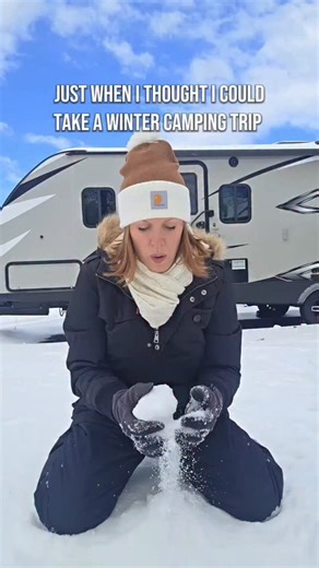 Campin' Erin on Instagram: "Just when I thought I could sneak in a winter camping trip, the snow had other plans. Winter RV camping sounds fun until the weather decides to remind you who’s actually in charge. Could I do snowy cold-weather camping here in Virginia? Sure, but I'd rather do without the winter storm in the middle of it. RV trips and off-season adventures just may not be in the cards for me this winter. Anyone else try to plan a winter RV trip and get personally attacked by the forec
