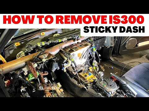 How to Remove Lexus IS300 Dash | Sticky Dash Replacement
