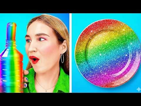 EATING ONLY ONE COLOR FOOD FOR 24 HOURS! Last To STOP Eating Pink VS Green Food by 123 GO! FOOD