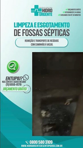 Desentupimento de Fossa Séptica com Limpeza Profissional | Hidro Urgente