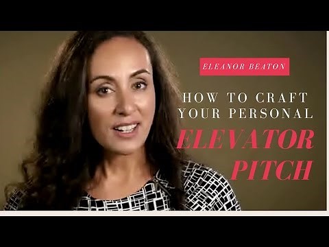 Elevator Pitch: How to create a personal elevator speech