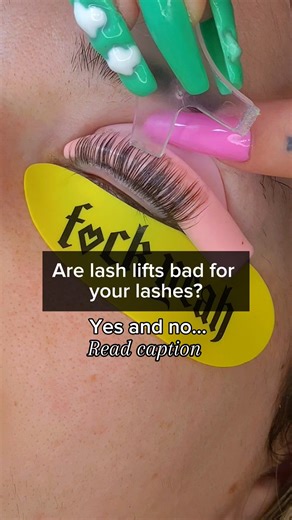 4.9K views | Yes, Lash lifts can be bad for your lashes if they are...