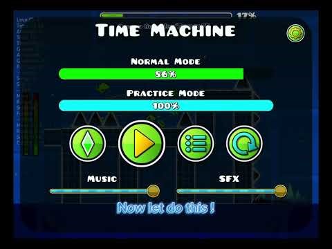 Playing Time Machine in Geometry Dash This is the unedited part.