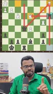 Backrank Combination !! Chess Tricks to win Fast in Tamil #chess #tamil